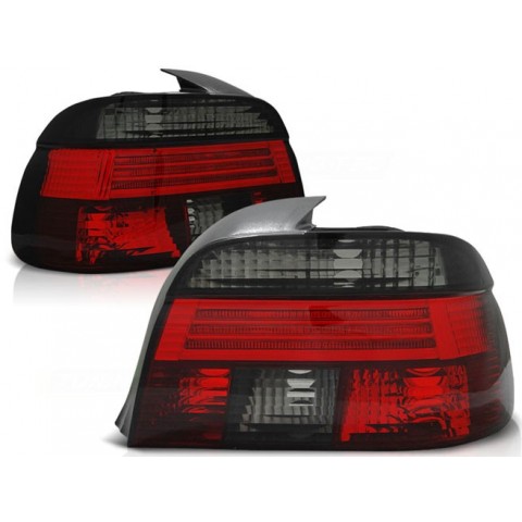Lampy tył BMW E39 Sedan CLEAR Red / Black Smoked Dymione DEPO LTBM14