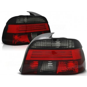 Lampy tył BMW E39 Sedan CLEAR Red / Black Smoked Dymione DEPO LTBM14
