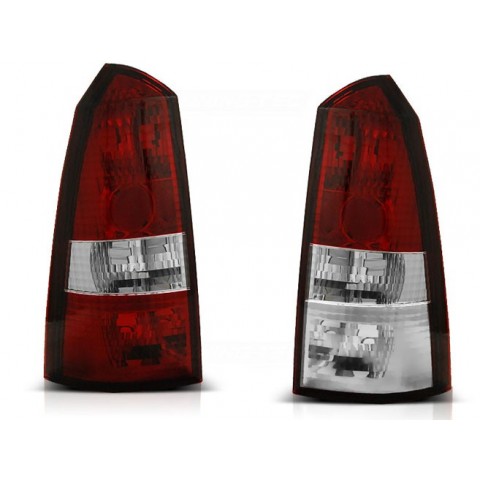 Lampy tył Ford Focus 1 - Kombi clearglass Red White LTFO11