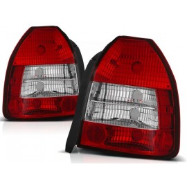 Lampy tył Honda Civic - clear Red/White 95-01 3d LTHO06