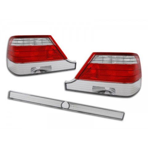 Lampy tył Mercedes S-klasa W140 clear Red White LTME07