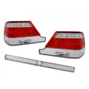 Mercedes S-klasa (W140) clearglass Red White LTME07