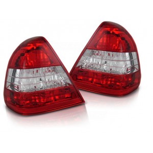 Mercedes C-klasa (W202) clearglass Red/White LTME02