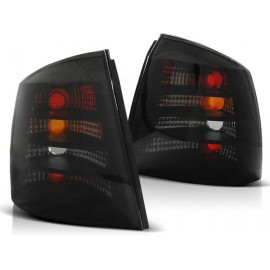 Lampy tył Opel Astra G 3/5d - clear Black - czarne LTOP48