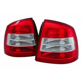 Lampy tył Opel Asta G 3/5d Clear Red / White LTOP18