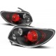 Lampy tył Peugeot 206 - Lexus Look Black - czarne LTPE06