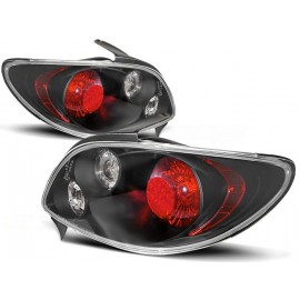 Lampy tył Peugeot 206 - Lexus Look Black - czarne LTPE06