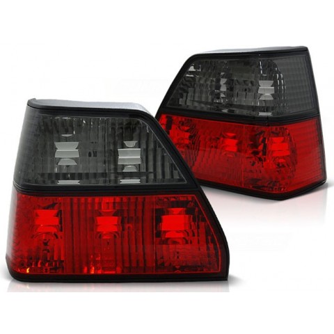 Lampy tył VW Golf 2 clear Red / Black Czerwono - Czarne FK LTVW96