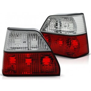 VW Golf 2 clearglass Red / White Czerwono - Białe LTVW95 DEPO
