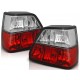 Lampy tył VW Golf 2 clear RED WHITE LTVW15