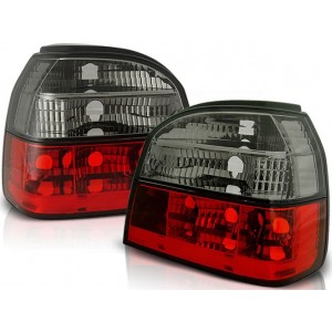 Lampy tył VW Golf 3 clear Red / Black Czerwono - Czarne LTVW41