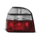VW Golf 3 clearglass Red/White Czerwono/Białe DEPO LTVW97