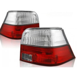 Lampy tył VW Golf 4 clear RED / WHITE LTVW82