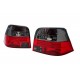 Lampy tył VW Golf 4 clearglass RED BLACK - czerwono / czarne LTVW04 DEPO