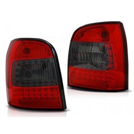 Lampy tył Audi A4 B5 Avant RED SMOKE LED - Czerwone Dymione Diodowe LDAU94