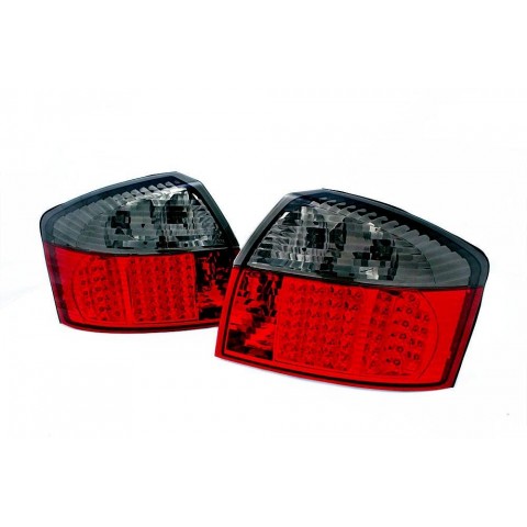 Lampy tył Audi A4 B6 8E Sedan - Red / Black LED Clear diodowe LDAU80