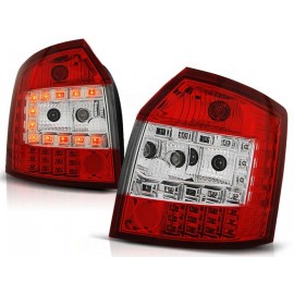Lampy tył Audi A4 B6 Avant Kombi - Clear Red/White Led - Diodowe LDAU34