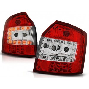 Lampy tył Audi A4 B6 Avant Kombi - Clear Red/White Led - Diodowe LDAU34
