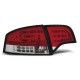 Lampy tył Audi A4 B7 Sedan - Red White Led - Czerwono Białe Diodowe LDAU70