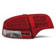 Lampy tył Audi A4 B7 Sedan - Clear Red/White Led - Diodowe LDAU53