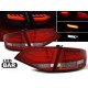 Lampy tył Audi A4 B8 Sedan - RED WHITE LED BAR - Diodowe LDAUA2