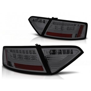 Lampy tył AUDI A5 8T 07-11 SMOKED LED BAR dymione diodowe LDAUE4
