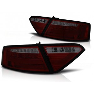 Lampy tył AUDI A5 8T 07-11 SMOKED RED LED BAR diodowe LDAUE3