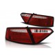 Lampy tył AUDI A5 8T 07-11 RED / WHITE LED BAR diodowe LDAUE2