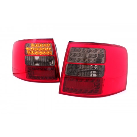Audi A6 C5 Avant Red/Black LED - Diodowe czerwono-czarne DEPO LDAU40