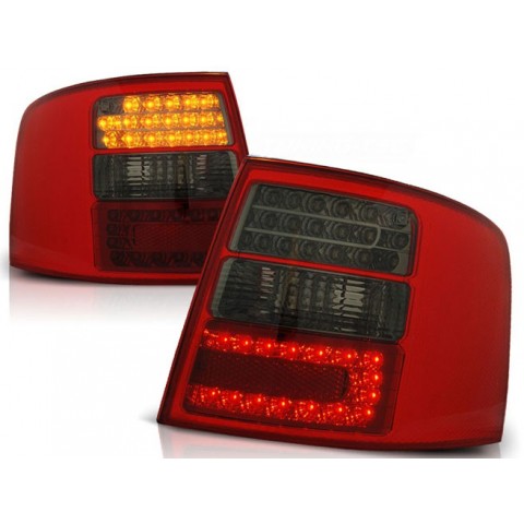 Lampy tył Audi A6 C5 Avant Red/Black LED - Diodowe czerwono-czarne LDAU40