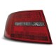 Lampy tył Audi A6 C6 Sedan - Clear Red / White Led - Diodowe LDAU73