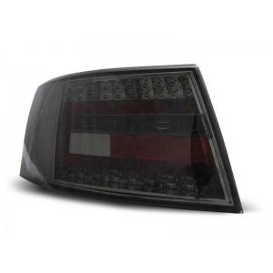 Lampy tył Audi A6 C6 Sedan - Clear Black Led - Diodowe LDAU75