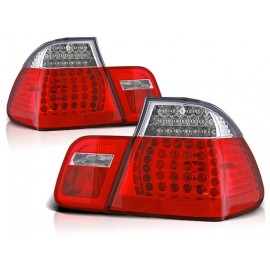 Lampy tył BMW E46 Sedan 01-05 Clear Red/White Led diodowe LDBM78