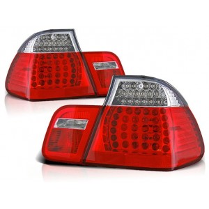 Lampy tył BMW E46 Sedan 01-05 Clear Red/White Led diodowe LDBM78
