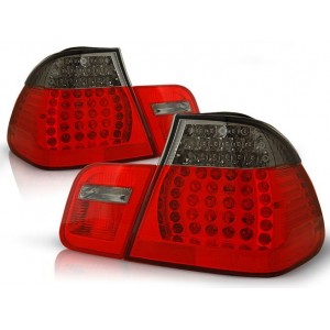 BMW E46 Sedan Clear Red/Black Led diodowe LDBM79