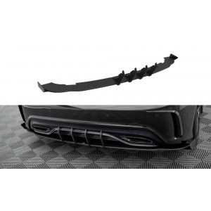 Dyfuzor tylnego zderzaka Street Pro + Flaps - Mercedes A AMG-Line W176 Facelift