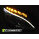 Lampy przód Mercedes C-klasa W205 H7 LED DRL BLACK diodowe LPMEC6