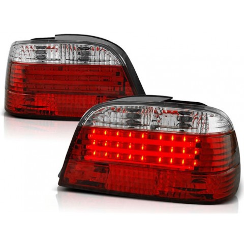 Lampy tył BMW E38 Clear White Red/White Led Diodowe LDBM46