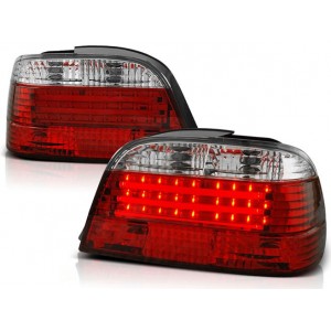 Lampy tył BMW E38 Clear White Red/White Led Diodowe LDBM46