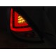Lampy tył FORD FIESTA MK7 12-15 HB SMOKED LED BAR diodowe LDFO51