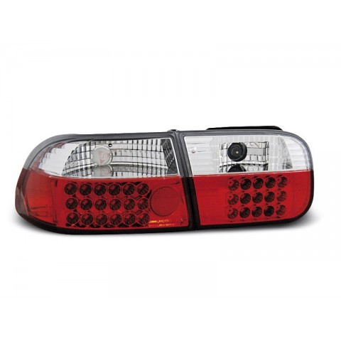 Honda Civic Coupe / Sedan - Red/White LED 91-95 2/4d LDHO07