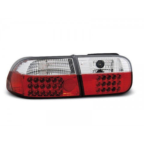 Honda Civic Hatchback - Red/White LED 91-95 3d LDHO01