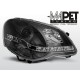 Lampy przód VW Polo 9N3 05-09 diodowe BLACK LED - LPVWA6