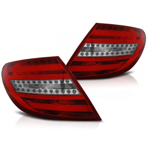 Lampy tył Mercedes C-klasa Sedan W204 red / black LED BAR DIODOWE LDME64