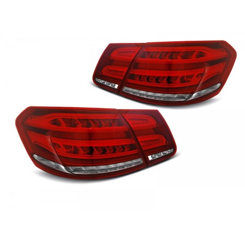 Lampy tył Mercedes E-klasa W212 09-13 red / white LED BAR - Diodowe LDMEB2