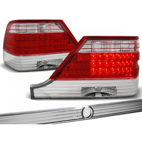 Lampy tył Mercedes S-klasa W140 clear Red White LED diodowe LDME30