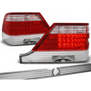 Mercedes S-klasa (W140) clearglass Red White LED diodowe LDME30