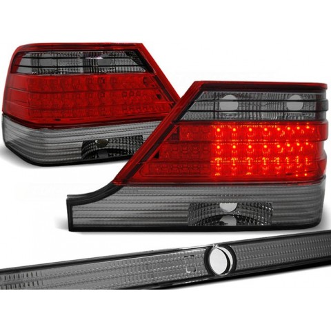 Lampy tył Mercedes S-klasa W140 clear Red Black LED diodowe LDME31