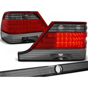 Mercedes S-klasa (W140) clearglass Red Black LED diodowe LDME31