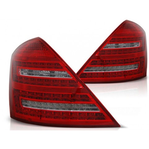 Lampy tył Mercedes S-klasa W221 red / white LED - DIODOWE LDME50